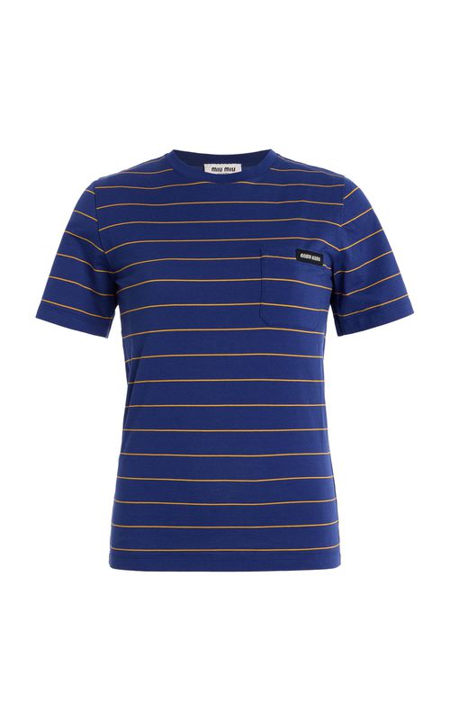 Striped Cotton Jersey T-Shirt