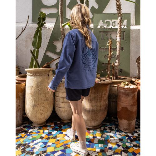 Saltrock Peta Womens Lightweight Canvas Shacket in Blue - : Mediu