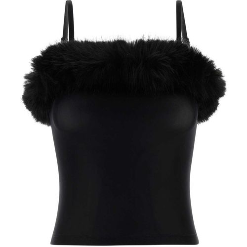 Balenciaga Black Stretch Nylon Top