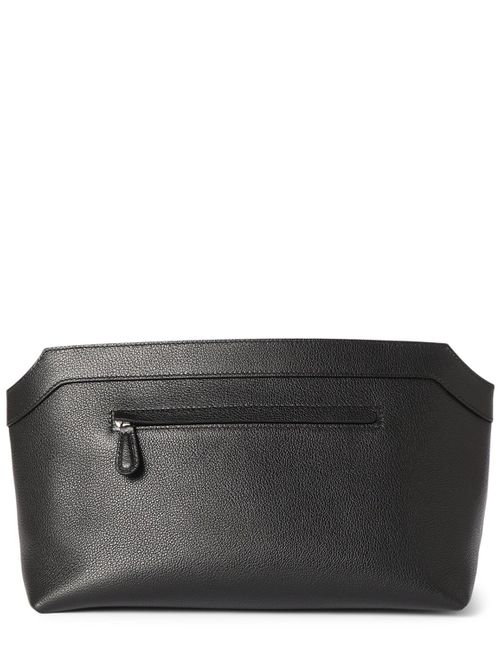 Terrasse Shiny Grain Leather Pouch