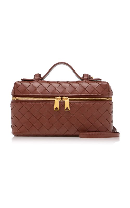 Bang Bang Intrecciato Leather Vanity Case