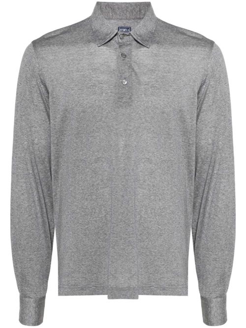 Wool polo shirt - Grey