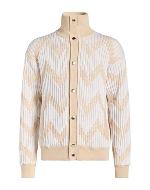 Man Jacket Beige Size 38 Cotton, Polyamide