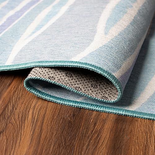 Waves Washable Runner Rug 2.5'x7'