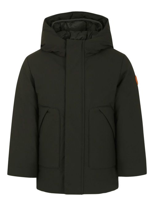 Hooded padded jacket - Green