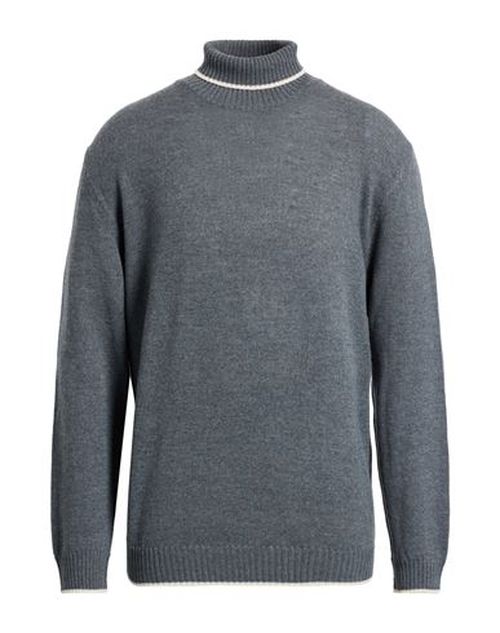 Platinum Man Turtleneck Grey Size 4XL Wool