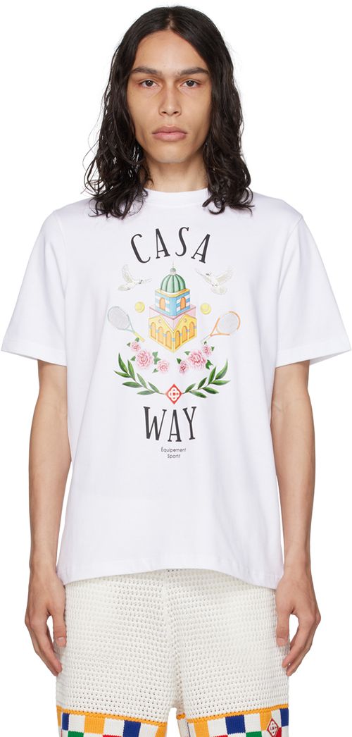 Casablanca White Casa Way T-Shirt