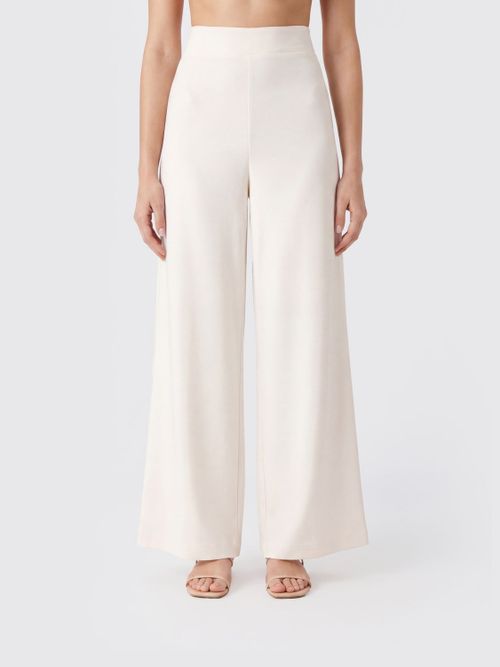 Pants Woman color Cream