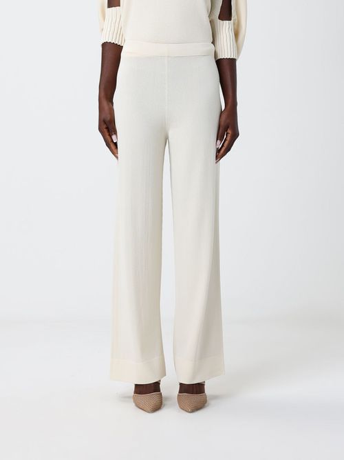Pants Woman color Ivory
