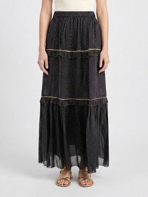 Skirt Woman color Black