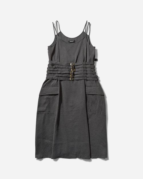 Women s Silk Japanese Paper Camisole Dress Black Stripe