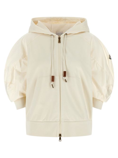 Quilted Cotton Puffer Down Jacket — White