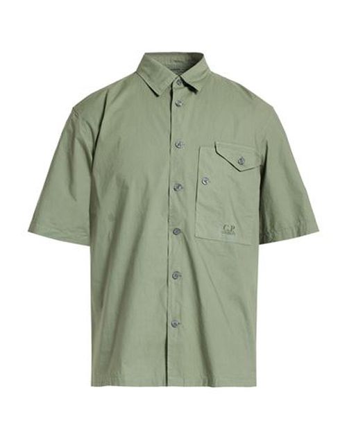 C. p. Company Man Shirt Military green Size L Cotton
