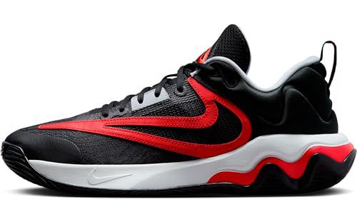 NIKE Giannis Immortality 3 Basketball Shoes (DZ7533-004, Black/University RED-Pure Platinum)