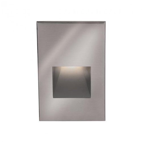 WAC Lighting 1-Light LED 12V LEDme Vertical Step and Wall Light in Stainless Stee