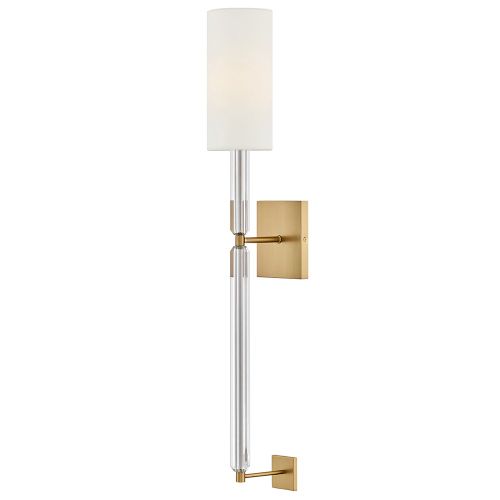 Lacquered Brass LED Wall Sconce from the Anika Collection