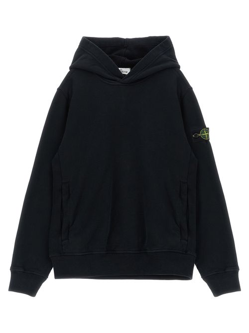 Logo-Embroidered Hoodie — black