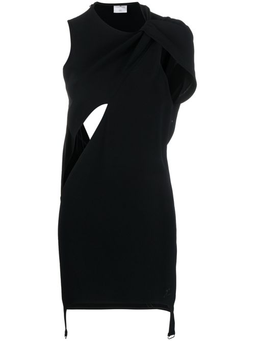 Heritage crepe twist minidress - Black