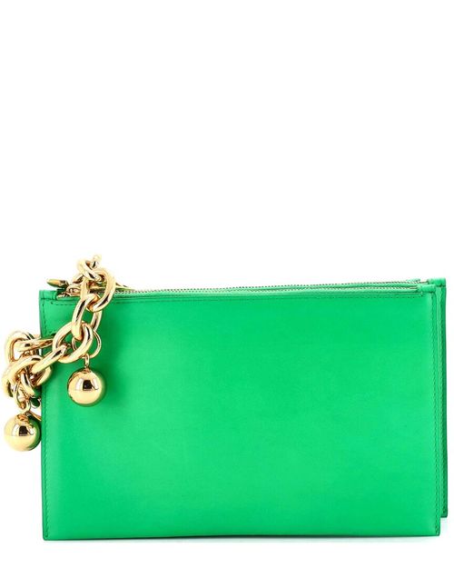 Trio Wristlet Pouch Leather Small (Authentic Pre-Loved)