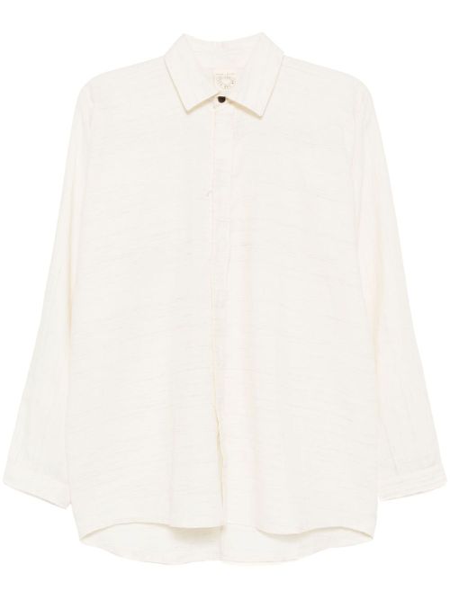 Wind kasuri shirt - White