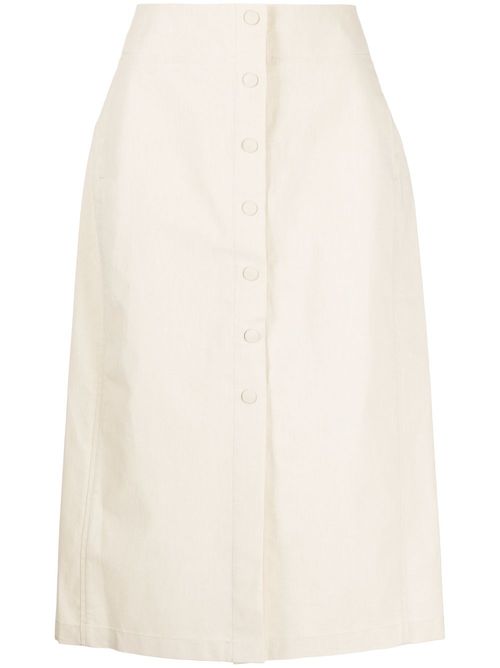 Knee-length skirt - Neutrals