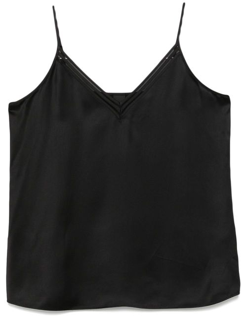 Lace-detail camisole - Black