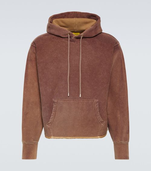 Raw Edge cotton fleece hoodie