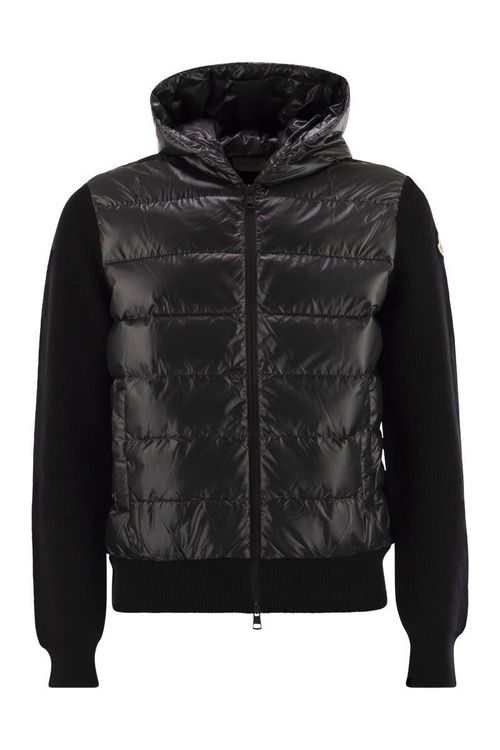 Wool-Lined Hooded Zip-Up Sweatshirt