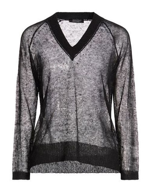 Woman Sweater Black Size 8 Linen