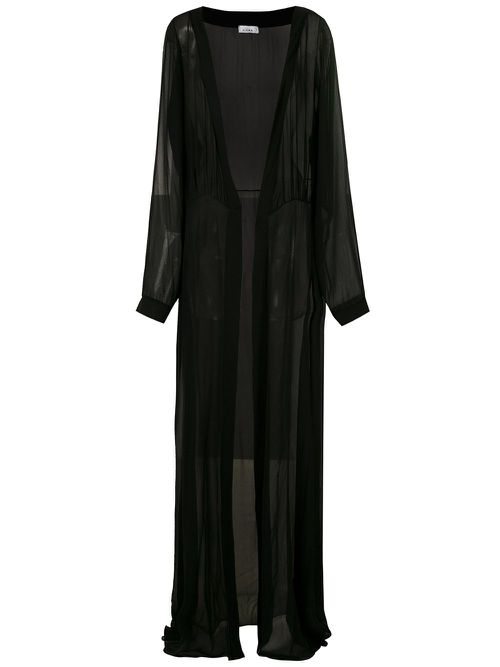 Silk kaftan - Black