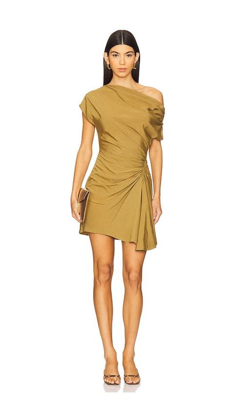 A.L.C. KLEID POPPY in Olive. Größe 6. Also in 0