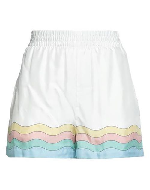 Woman Shorts & Bermuda Shorts White Size 2 Silk