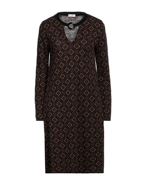 Siyu Woman Mini dress Chocolate brown Size 4 Merino Wool