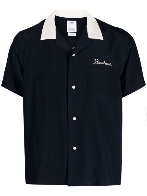 Hacking short-sleeved shirt - Blue