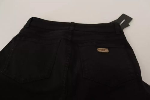 Cotton Stretch Jeans — Black
