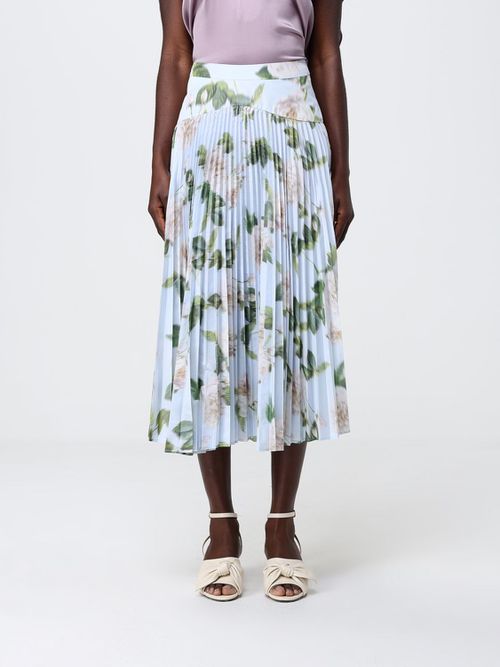 Skirt Woman color Gnawed Blue