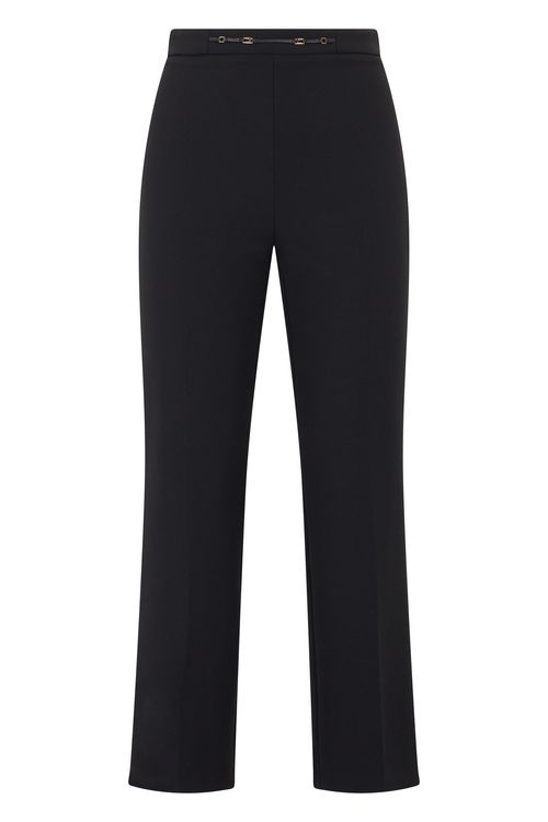 Straight-Leg High-Waist Pants