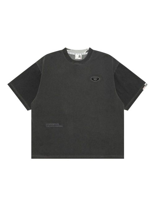 Panelled T-shirt - Grey