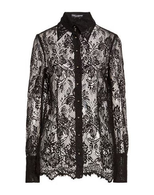 Woman Shirt Black Size 6 Cotton, Polyamide