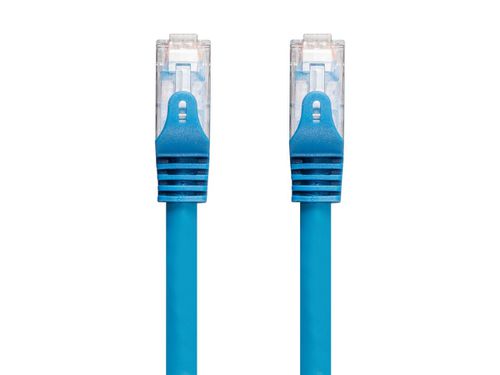 Cat6 14ft Blue CMP Patch Cable, UTP, Solid, 23AWG, 550MHz, Pure Bare Copper, Snagless RJ45, Entegrade Series Ethernet Cable