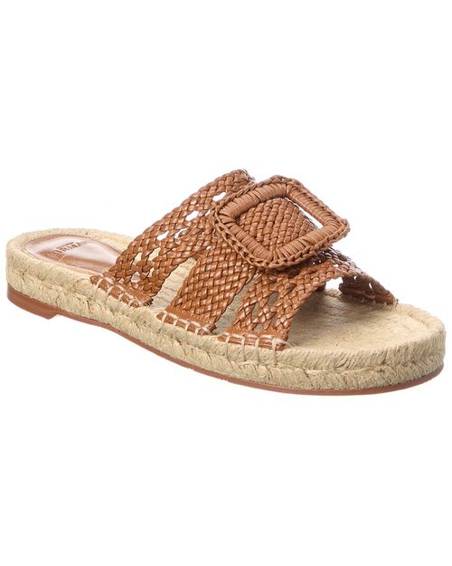 Lana Woven Leather Espadrille