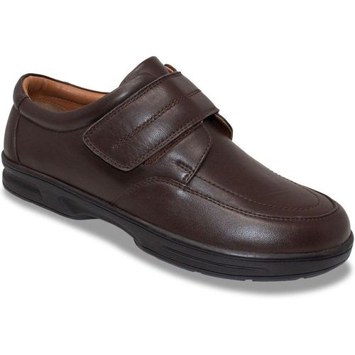 Dr Keller Touch Fasten Wide Fit Leather Shoe
