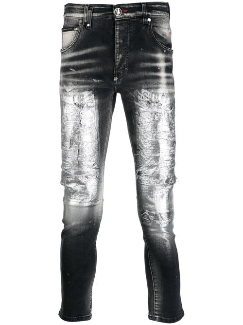 Mid-rise skinny jeans - Black