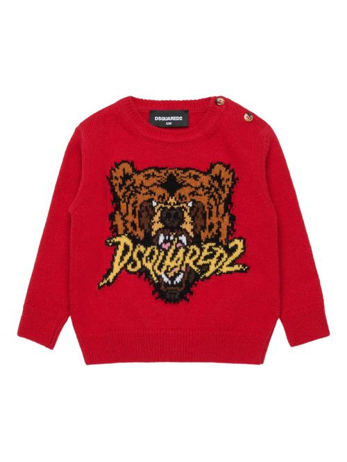 Intarsia-knit jumper