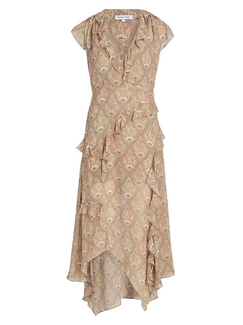 Women's Avenel Paisley Cap-Sleeve Dress - Stone Khaki Multi