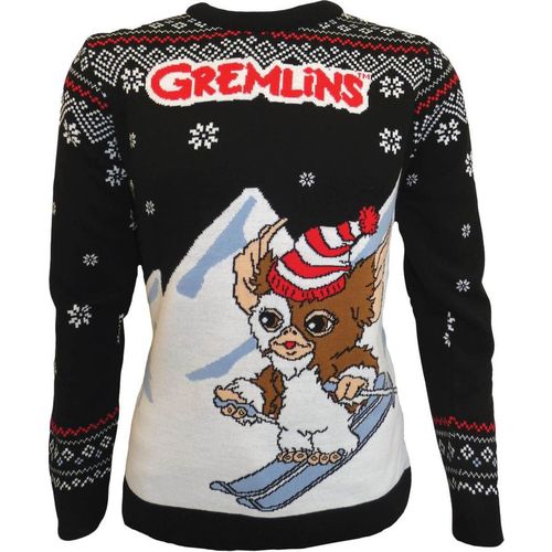 Skiing Gizmo Knitted Christmas Jumper