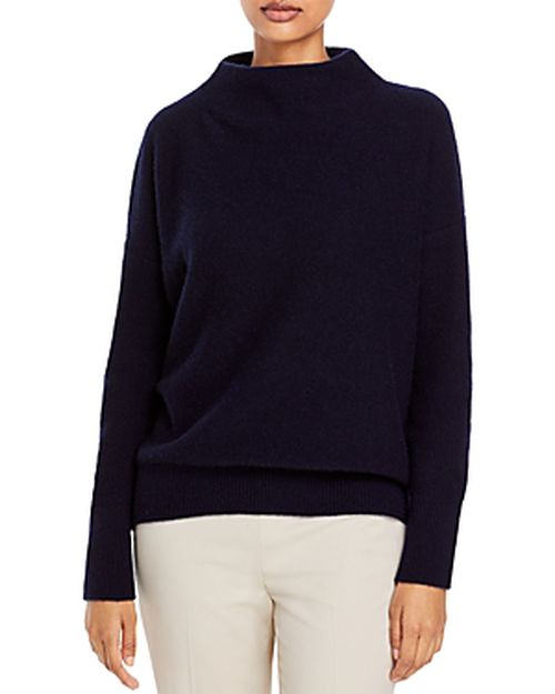 Boiled Cashmere Funnel Neck Sweater