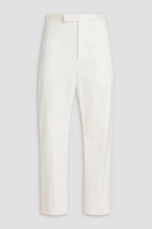 Cotton-twill pants - White - 1