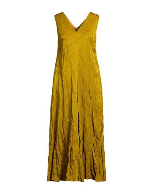 Woman Maxi dress Military green Size 8 Acetate, Viscose, Metal fiber