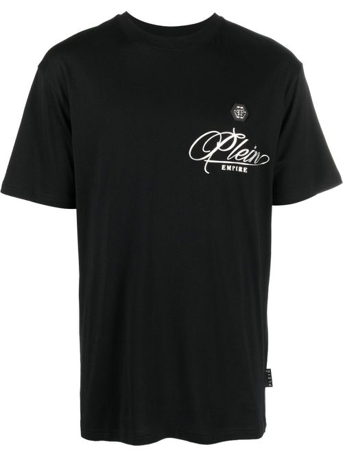 Logo-print short-sleeved T-shirt - Black
